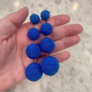 Suzanna Dai cobalt blue Bon bon earrings